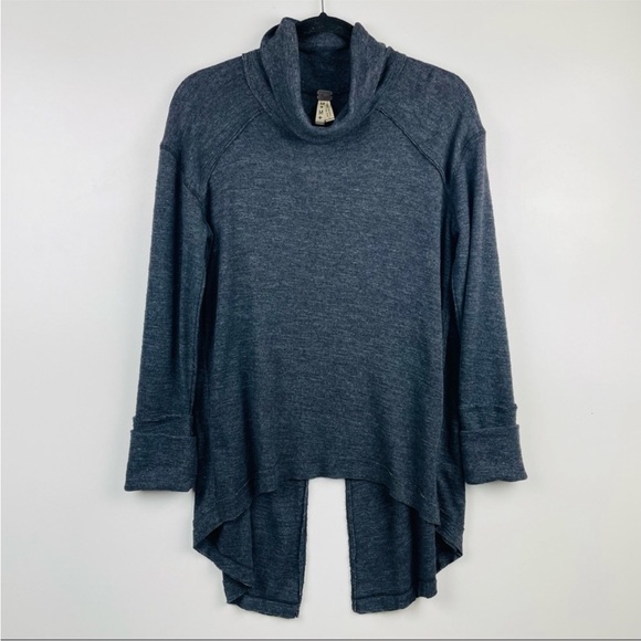 Free People Cocoon Cowl Neck Split Back M - Picture 2 of 6